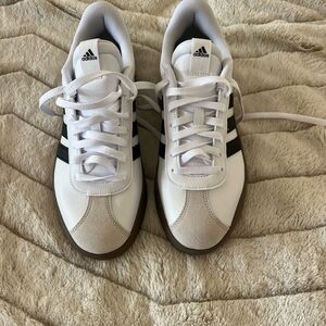 Adidas White and Black Minimalist Sneakers